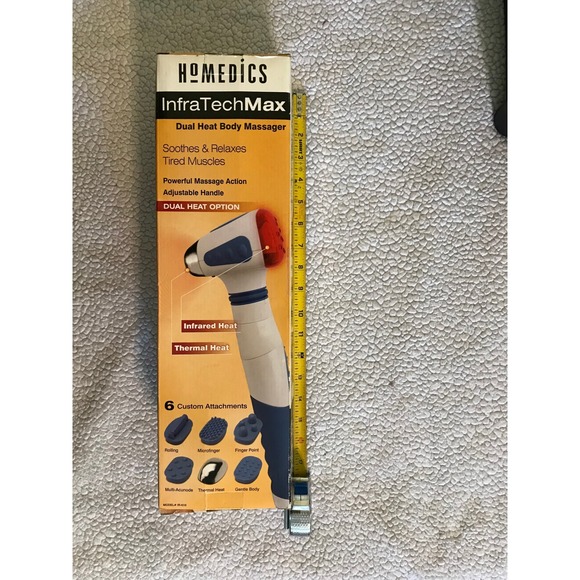 Homedics Other - HoMedics InfraTech Max Dual Heat Body Massager IR-610 Handheld 6 Attachments